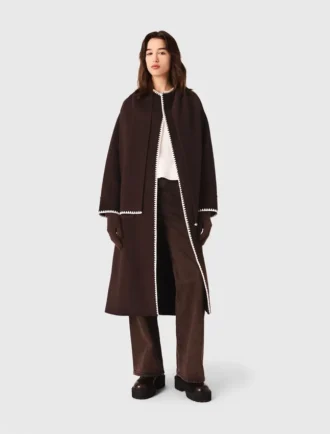 Abrigo reversible bordado