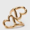 Anillo de corazón con doble baño de oro Anillo de corazón con doble baño de oro
