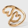 Anillo de corazón con doble baño de oro Anillo de corazón con doble baño de oro