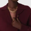 Anillo de corazón con doble baño de oro Anillo de corazón con doble baño de oro