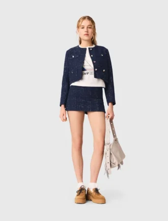 Blazer corto con adornos