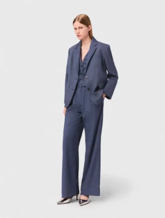 Blazer de traje estructurado con pedrería