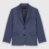 Blazer de traje estructurado con pedrería