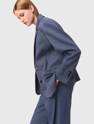 Blazer de traje estructurado con pedrería