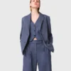 Blazer de traje estructurado con pedrería