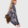Blusa con estampado bandana Blusa con estampado bandana