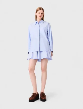 Blusa larga de popelín