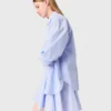 Blusa larga de popelín Blusa larga de popelín