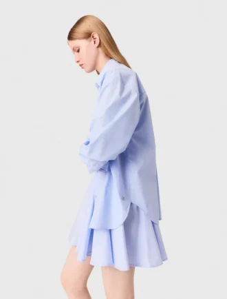 Blusa larga de popelín