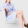 Blusa larga de popelín Blusa larga de popelín
