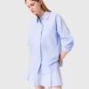 Blusa larga de popelín Blusa larga de popelín