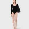Body con detalles de terciopelo y corsé