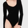 Body con detalles de terciopelo y corsé