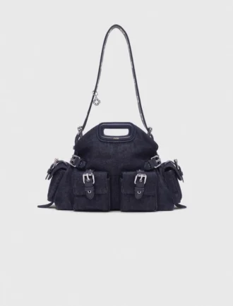 Bolso de denim con bolsillos Miss M