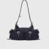 Bolso de denim con bolsillos Miss M