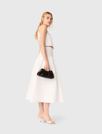 Bolso de mano Milpli mini en piel craquelada