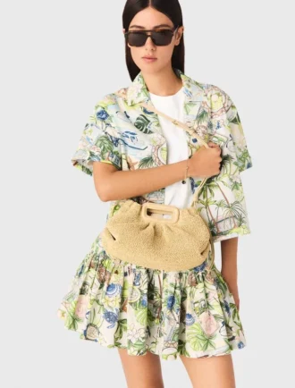 Bolso de mano Mipli con efecto bouclé