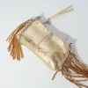 Bolso de mano Miss M de piel metalizada