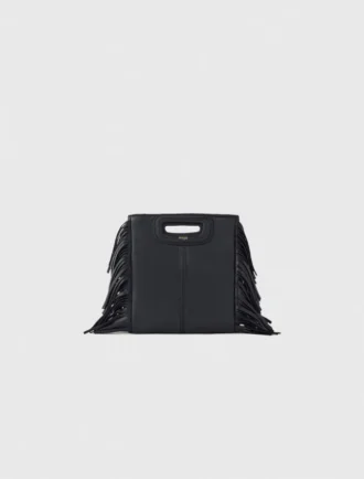 Bolso de piel con asa de cadena