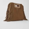Bolso M mini en piel de ante