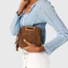 Bolso M mini en piel de ante