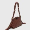 Bolso mini de cuero con tachuelas Miss M Bolso mini de cuero con tachuelas Miss M