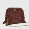 Bolso mini M de piel con tachuelas Bolso mini M de piel con tachuelas