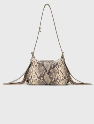 Bolso mini Miss M con relieve de pitón