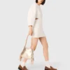 Bolso mini Miss M de piel metalizada
