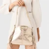 Bolso mini Miss M de piel metalizada