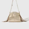 Bolso mini Miss M de piel metalizada