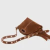 Bolso Miss M Mini de ante con pespuntes