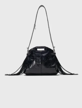 Bolso Miss M mini de piel craquelada