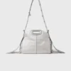 Bolso Miss M Mini de piel metalizada