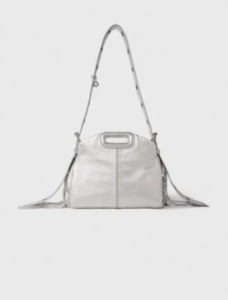 Bolso Miss M Mini de piel metalizada