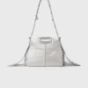 Bolso Miss M Mini de piel metalizada
