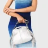 Bolso Miss M Mini de piel metalizada