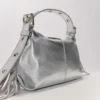 Bolso Miss M Mini de piel metalizada