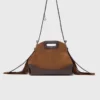 Bolso Miss M Mini de piel y ante