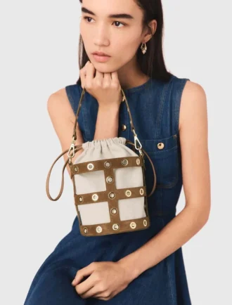 Bolso tipo cubo Miss M de ante