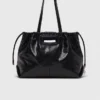Bolso tote M de piel craquelada Bolso tote M de piel craquelada