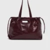 Bolso tote M de piel craquelada Bolso tote M de piel craquelada