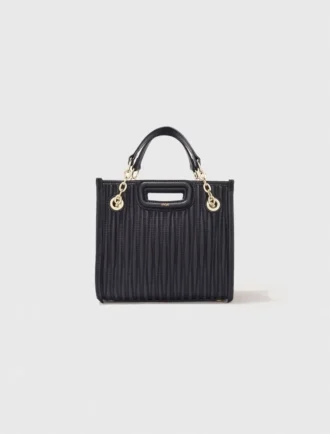 Bolso tote mini de piel acolchada