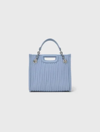 Bolso tote mini de piel acolchada
