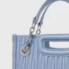 Bolso tote mini de piel acolchada