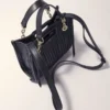 Bolso tote mini de piel acolchada