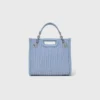 Bolso tote mini de piel acolchada