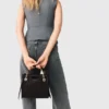 Bolso tote mini de piel acolchada