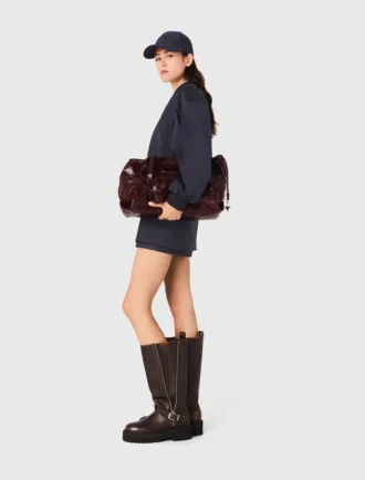 Bomber de mezcla de lana con cremallera