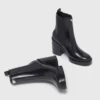 Bota chelsea de cuero con tacón